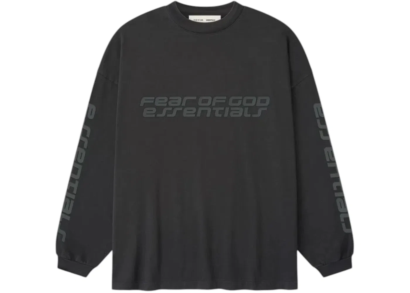 Мужская футболка с длинным рукавом Fear of God Essentials Tee, Vintage Black
