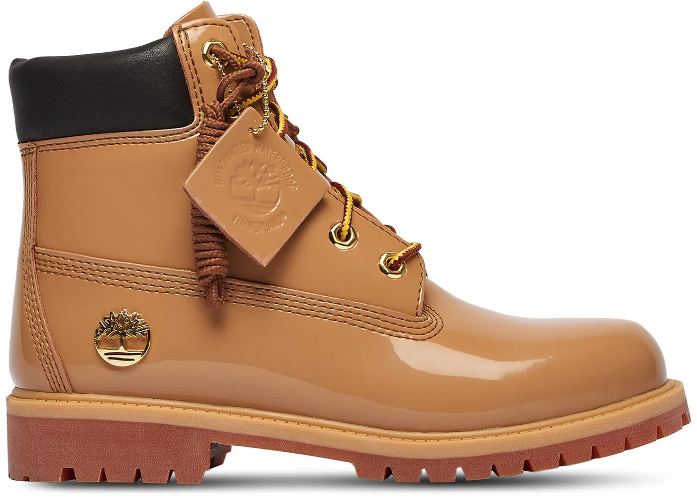 Детские ботинки водонепроницаемые Timberland 6" Premium Waterproof Patent Boots Timberland, Finch/Wheat
