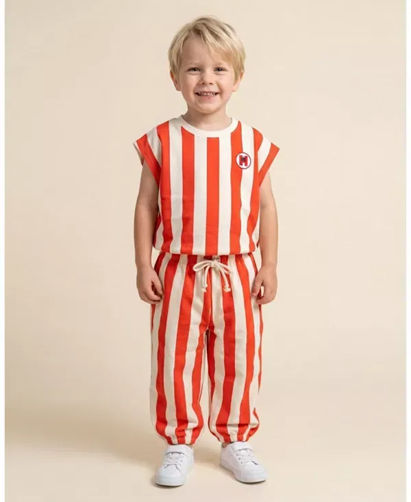 Детские брюки для девочек хлопковые Lucas Pants Petite Hailey, Red St — фото 2