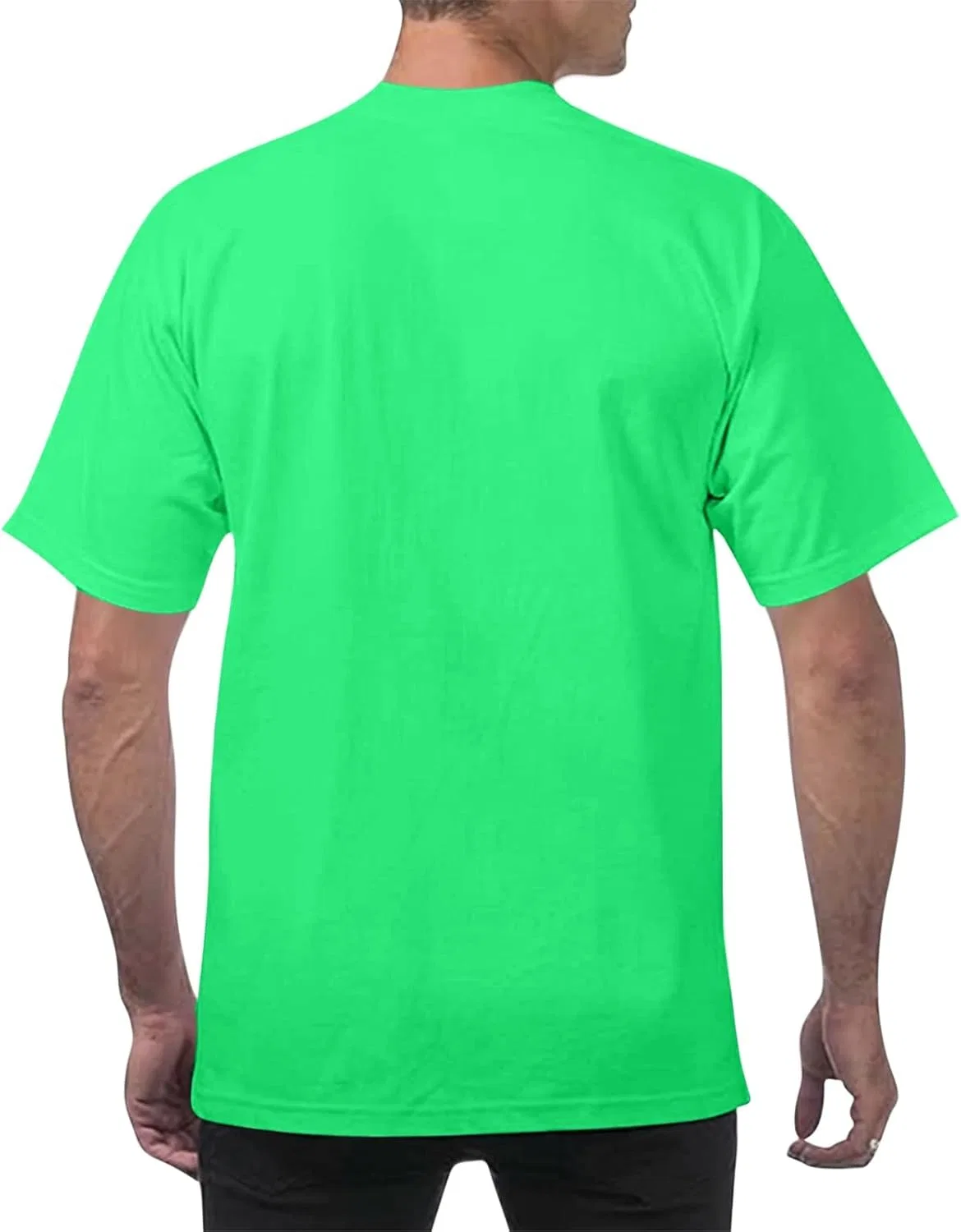 Мужская футболка с круглым вырезом Generic, Green — фото 2