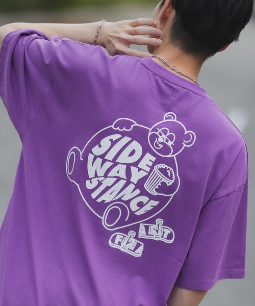 

SIDEWAY STANCE Футболка с короткими рукавами и графическим принтом Sideways Stance, фиолетовая