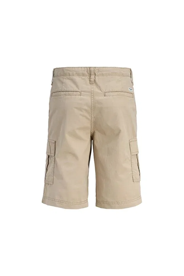 Детские шорты для девочек хлопковые Jack & Jones, Beige — фото 3