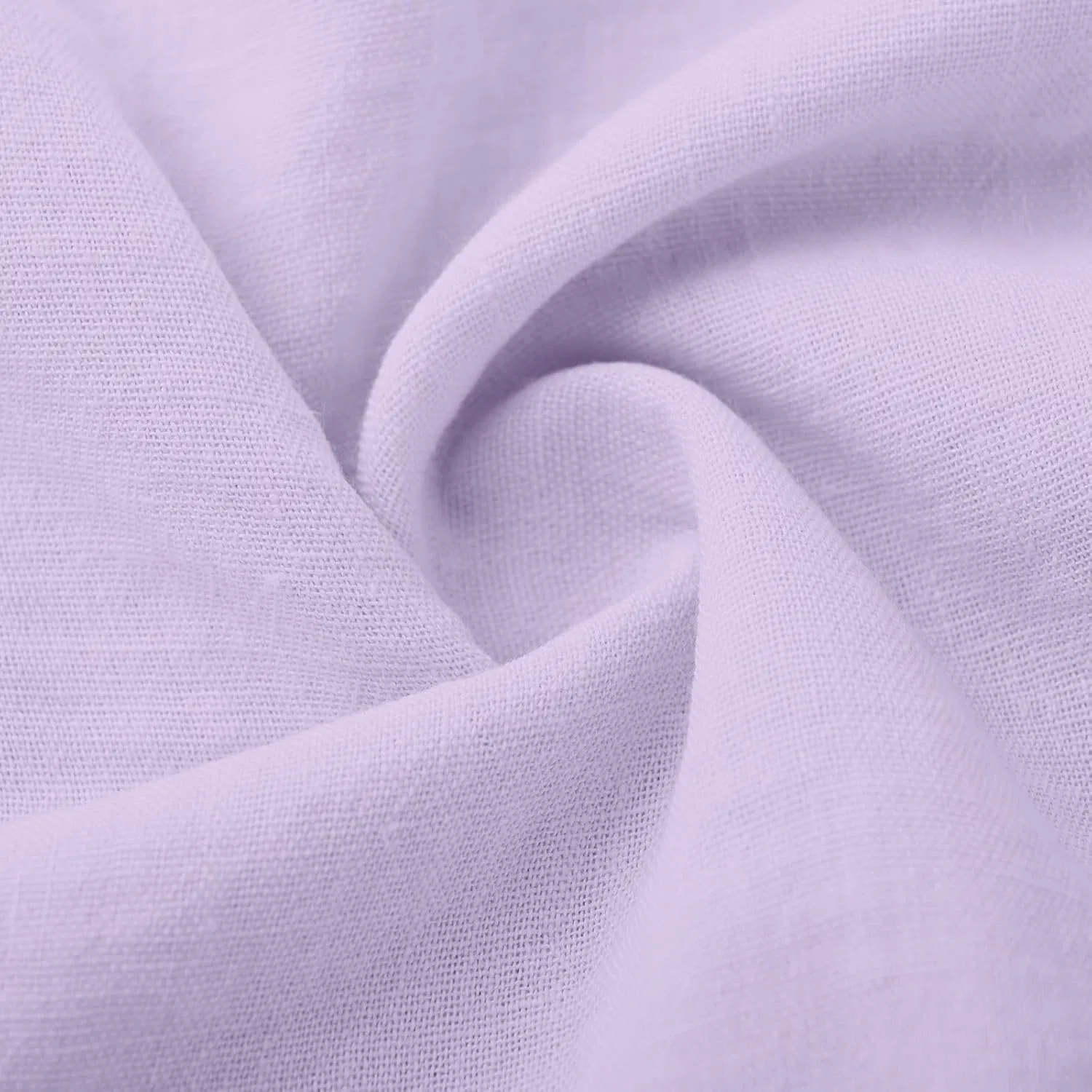 Женское летнее платье миди A-силуэта с принтом Cotton Linen, Purple — фото 4