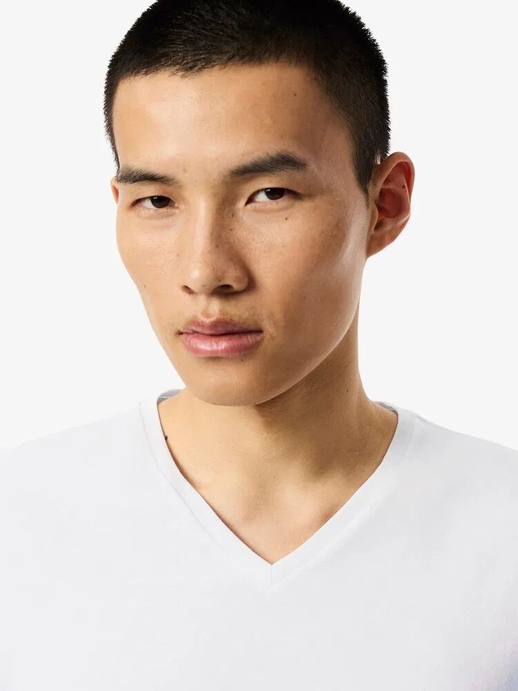 Футболка с длинным рукавом V-образным вырезом, 3-pack LACOSTE — фото 2