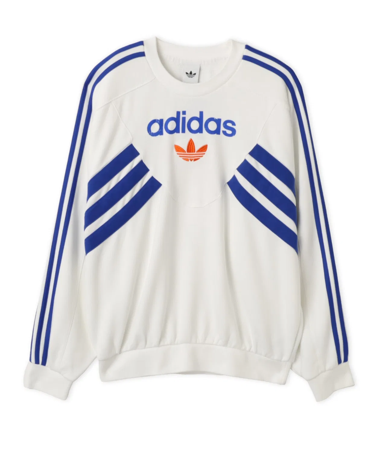 Женский свитшот с графическим принтом Adidas GARMENT WASHED GRAPHIC CREW, Белый — фото 4