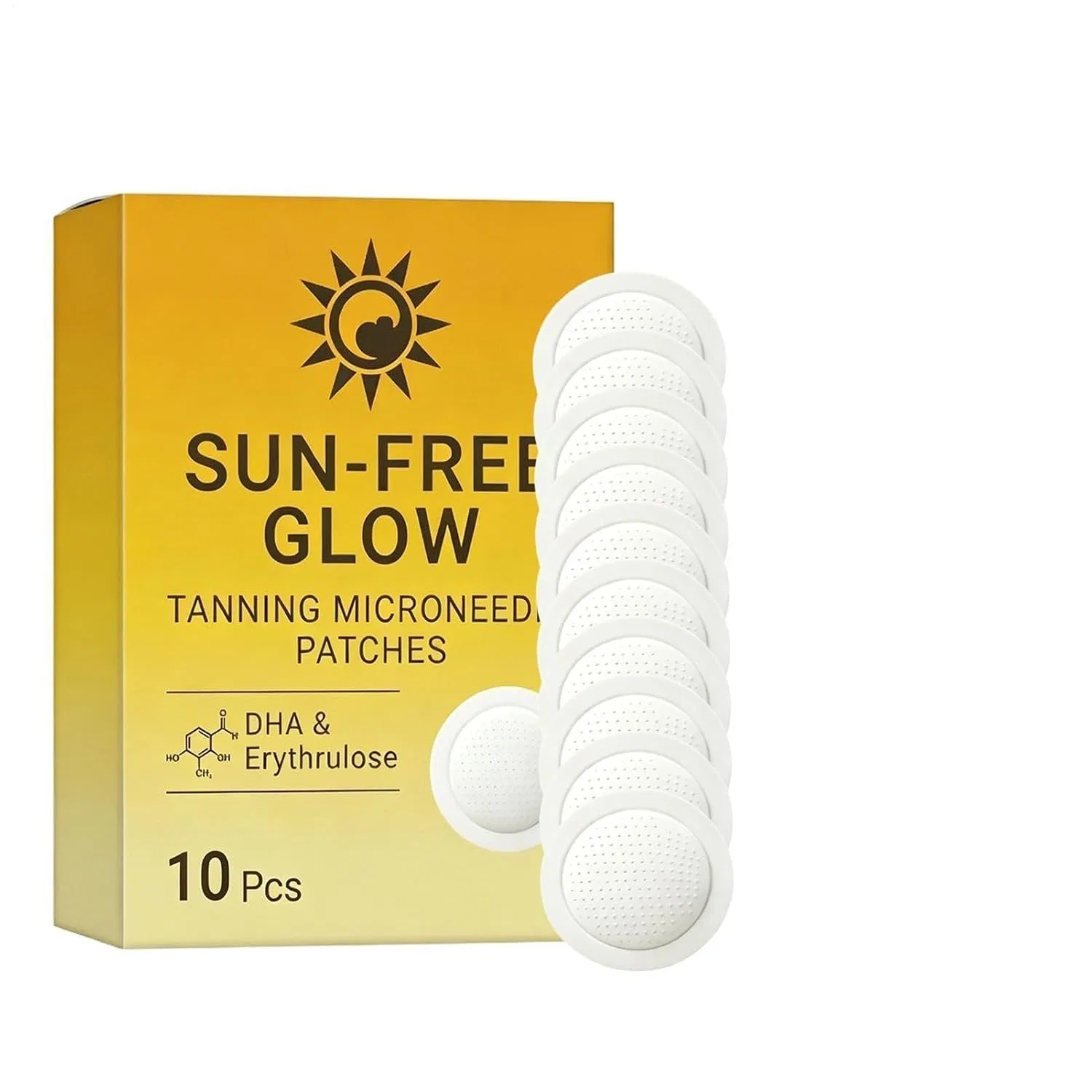 Generisch Набор для автозагара Self Tan Patch, 10 бронзирующих листов для тела