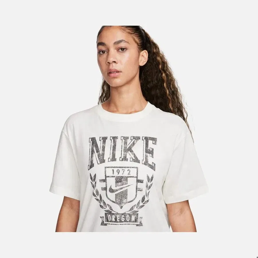 Женская футболка Nike Sportswear Fleece Boyfriend Short-Sleeve, Желтый