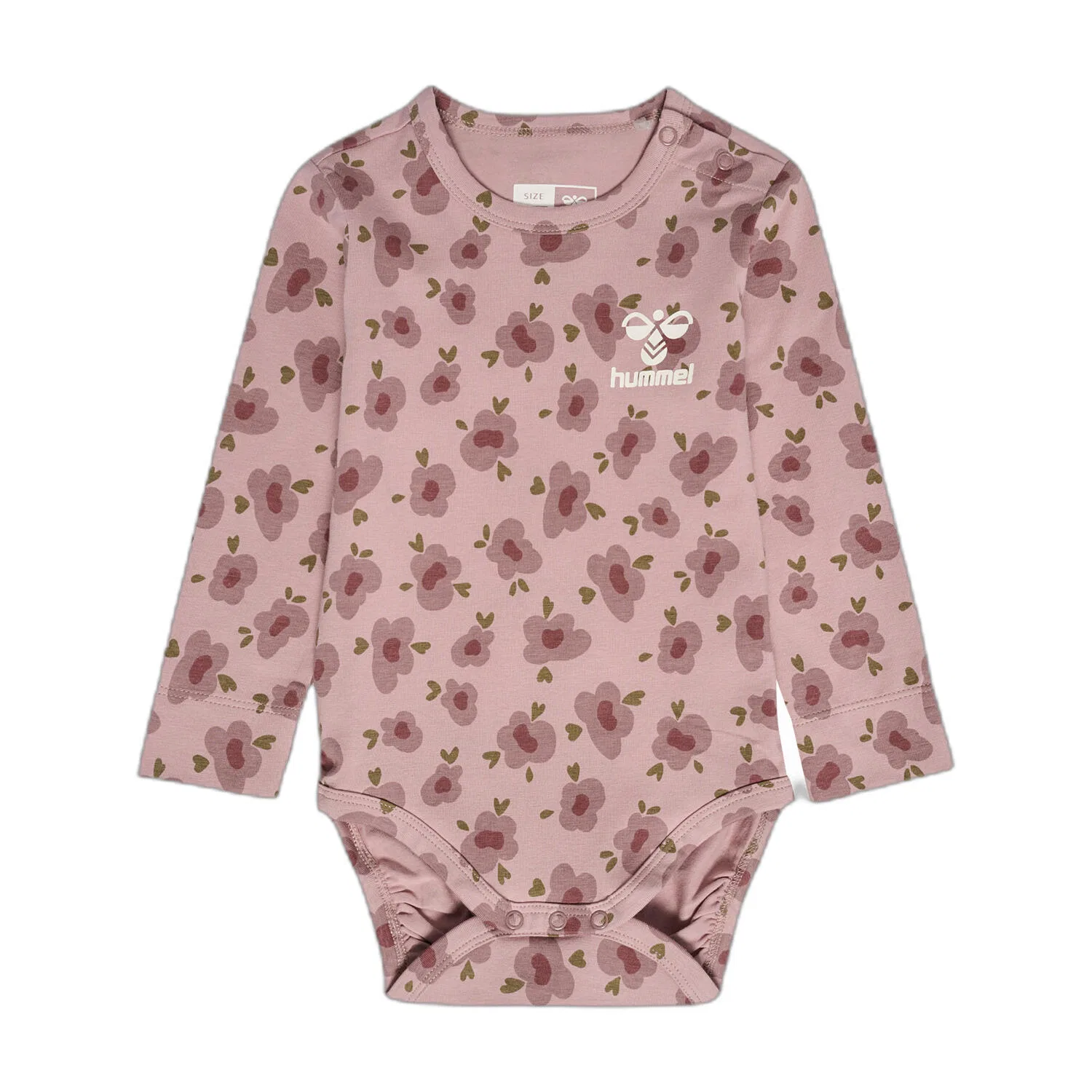 Детский хлопковый боди с длинным рукавом Fjora Hummel, Rosa