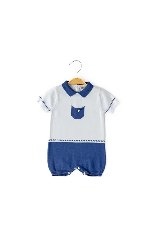 Детский комбинезон для мальчиков хлопковый Babydola, Dark Blue