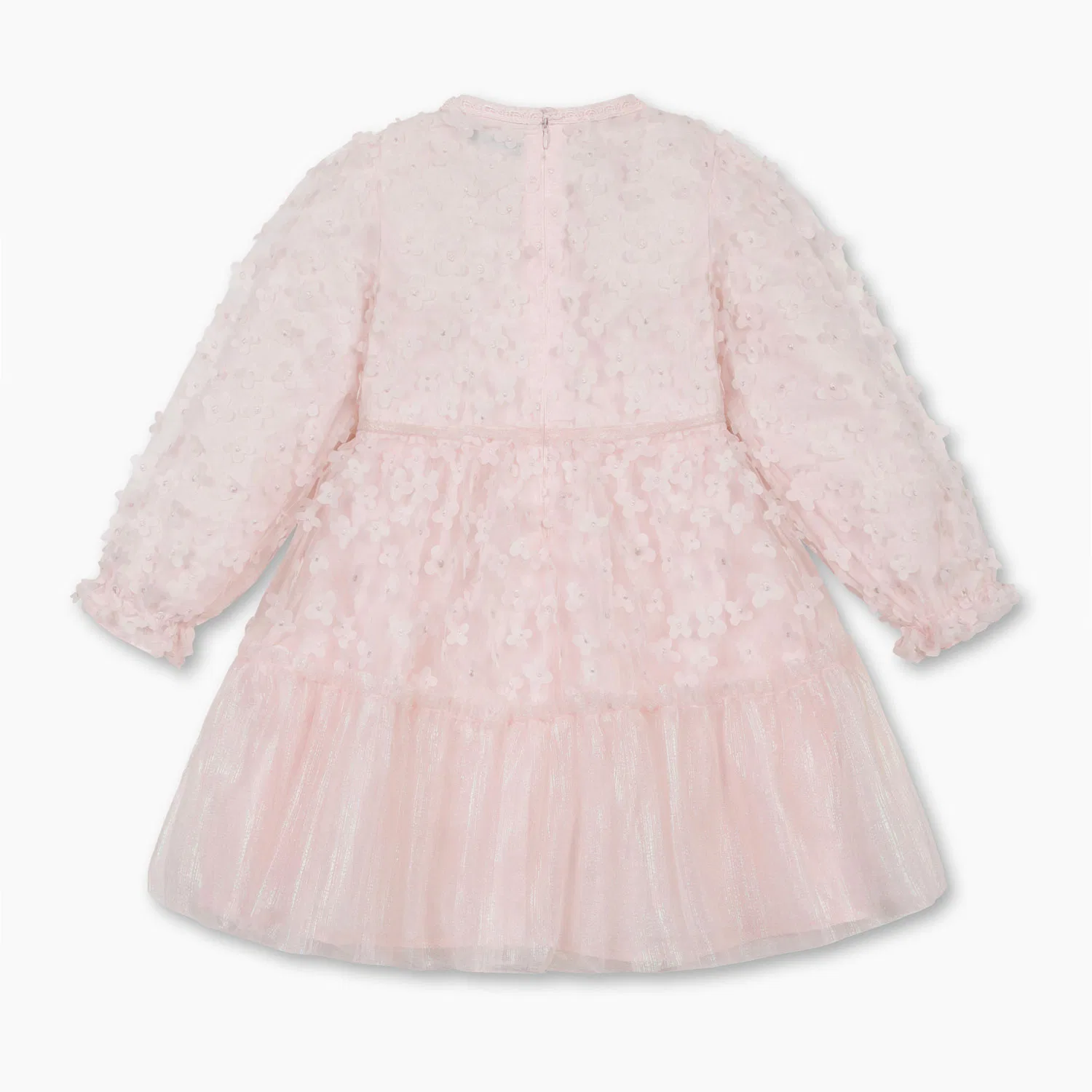 Детское розовое платье с цветочным узором от Benetton Kids — фото 2