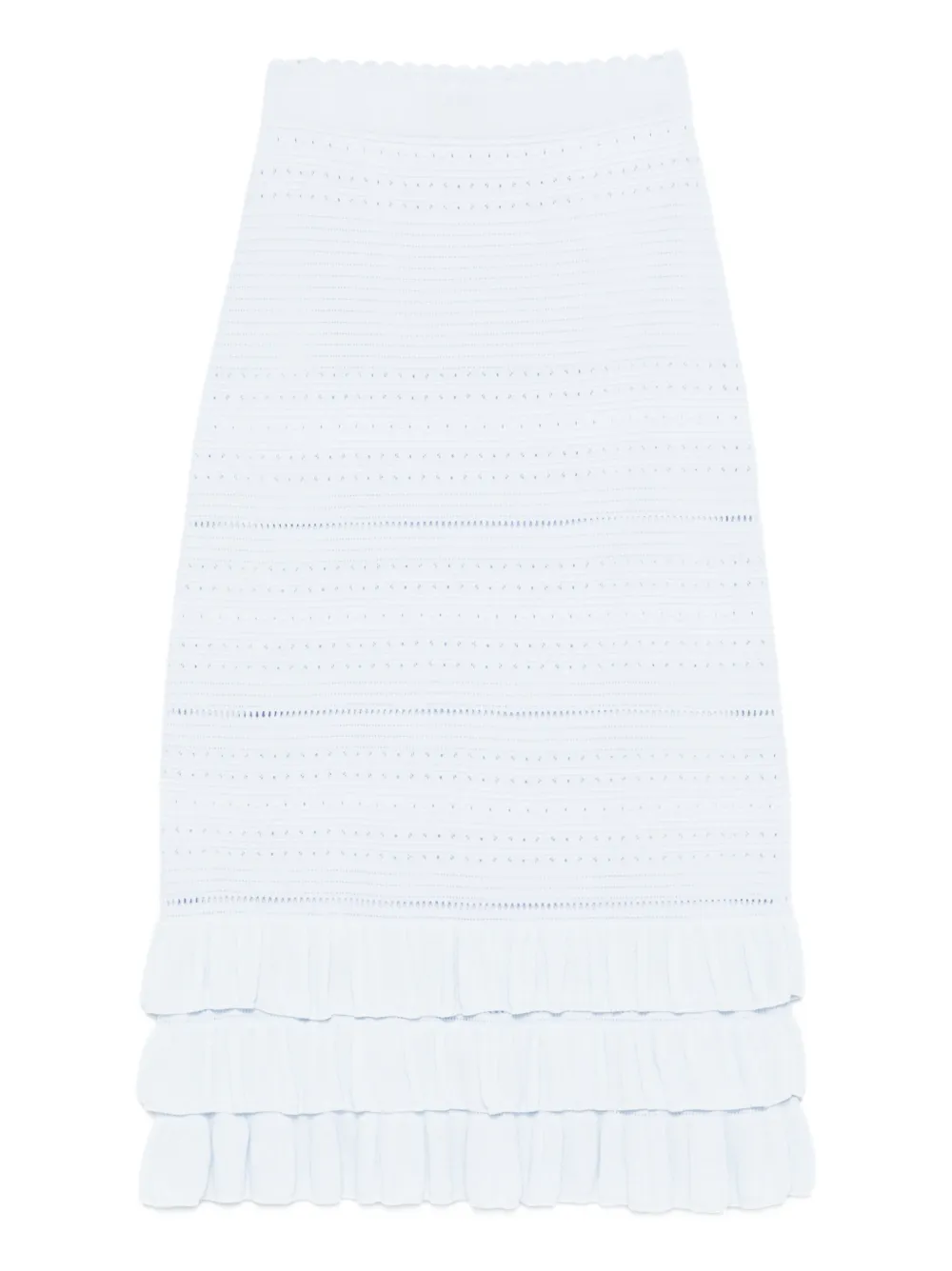 

Юбка миди с оборками Maje, синий