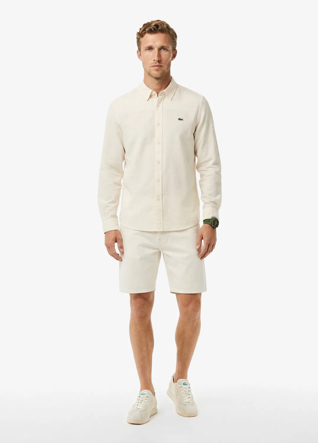 Рубашка Regular Fit Lacoste Bej-056 — фото 3
