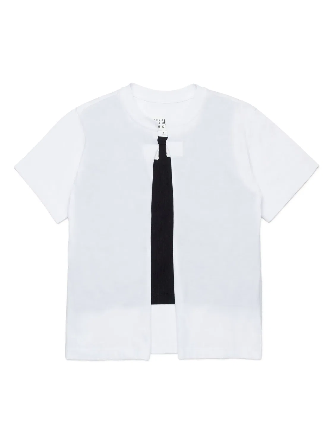 Слойная футболка MM6 Maison Margiela, белый