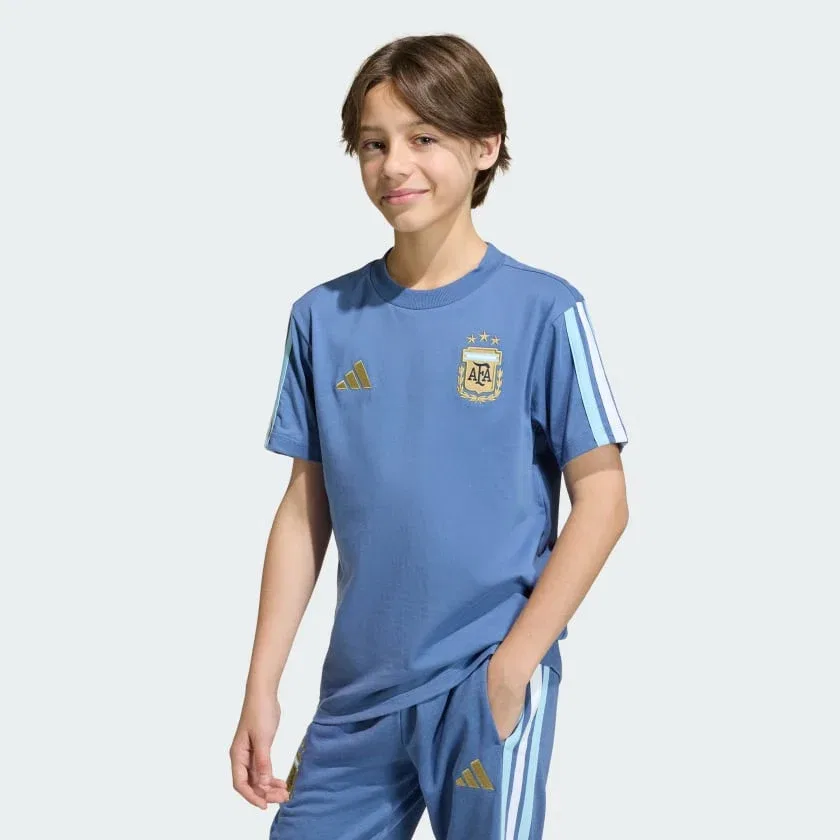 Детская футболка с принтом Argentina DNA Kids adidas, Crew Blue — фото 3