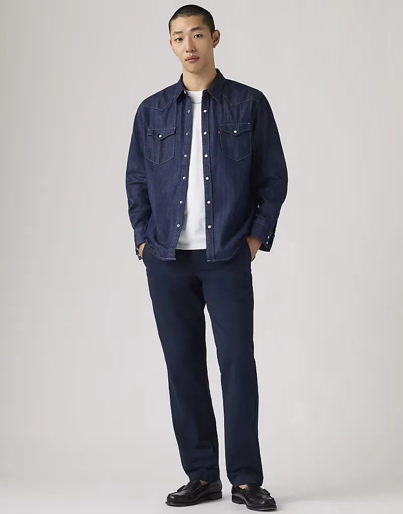 Брюки-чиносы Levi's XX Authentic Relaxed Chinos, средне-синий — фото 3