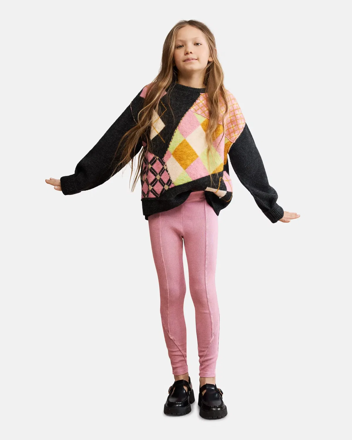 Детские леггинсы для девочек хлопковые Desigual, Rosa — фото 2