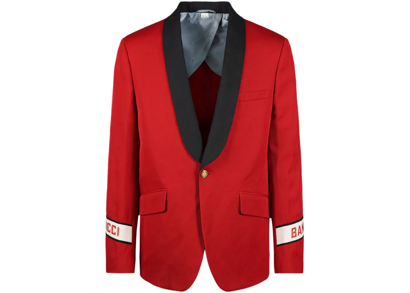 Мужской пиджак однобортный из шерсти Gucci Blazer, Flame