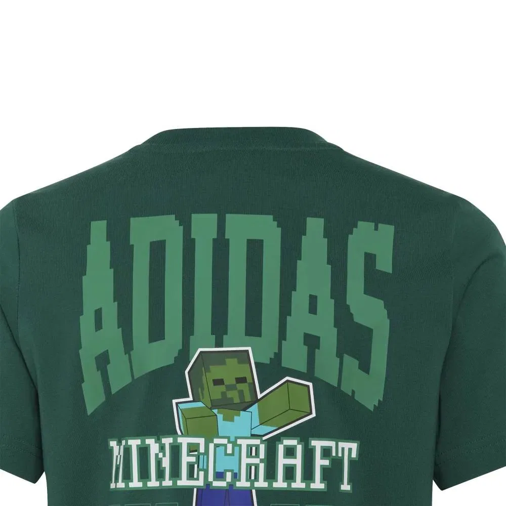 Футболка с коротким рукавом Minecraft Adidas, зеленый — фото 3