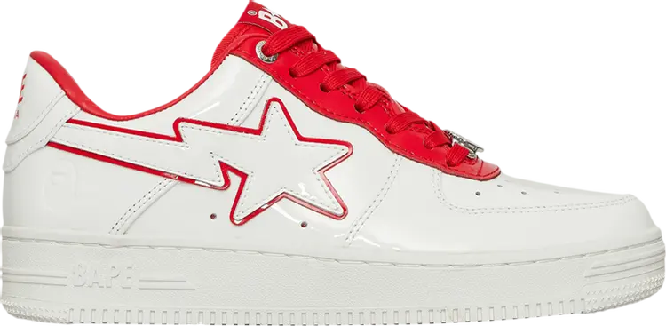 

Кроссовки Wmns Bapesta #8 M1 White Red, белый