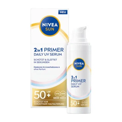Сыворотка-праймер для лица с SPF 50+ Nivea Sun UV Face Primer Serum, 30 мл