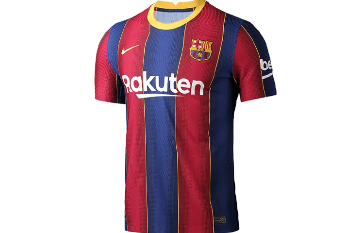 Футболка Barcelona FC 20/21 Match Shirt, Nike, Red Blue — фото 2
