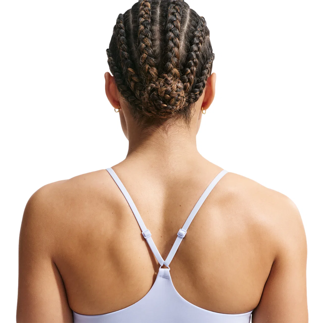 Женский спортивный бюстгальтер Dri-FIT Indy Nike, цвет Hydrogen Blue — фото 4