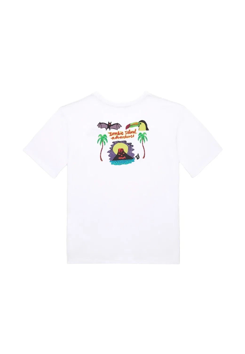 Tee fa ozzy 1 - футболка с принтом Volcom, White — фото 4