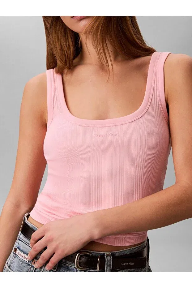 Женская футболка без рукавов Calvin Klein, Aloha Pink — фото 4
