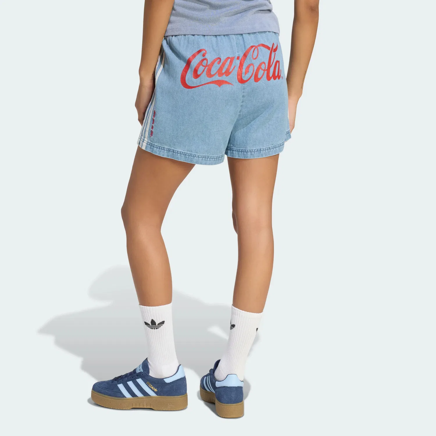 Джинсовые шорты X Coca Cola, Adidas Originals, Denim Blue — фото 4