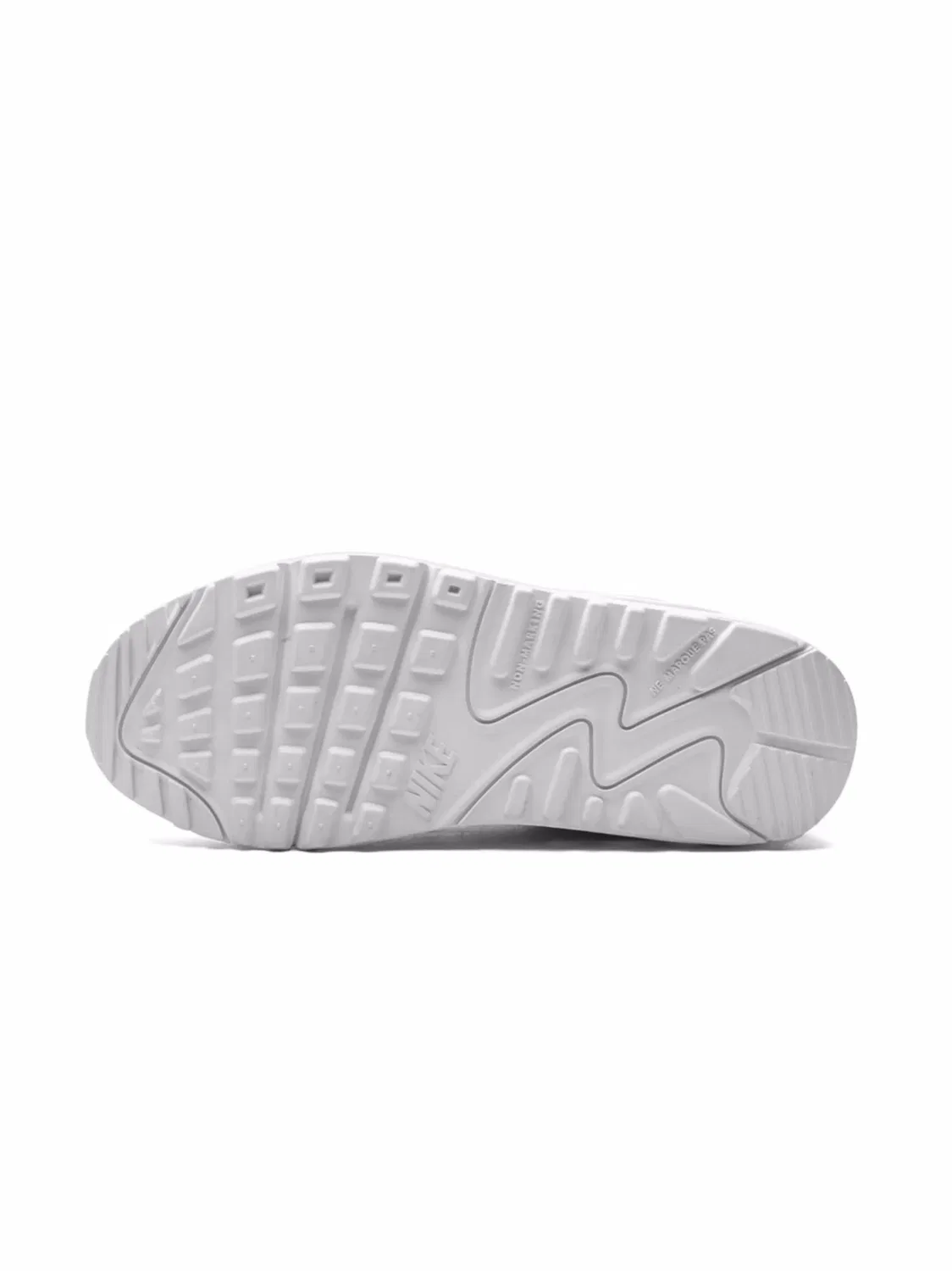 Кроссовки Air Max 90 Leather Triple Nike, белый — фото 3