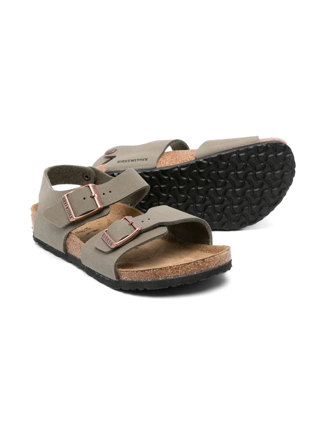Сандалии Нью-Йорка Birkenstock, зеленый — фото 2