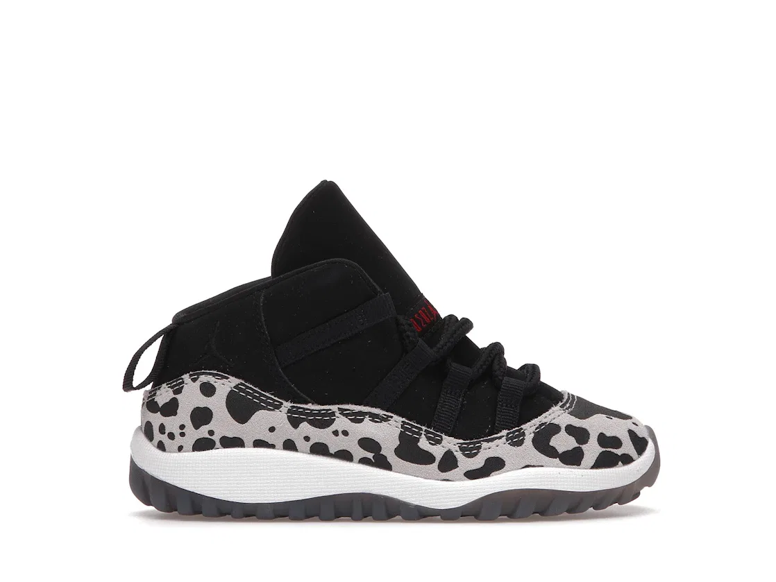 Детские кроссовки с принтом Jordan 11 Retro Jordan, Black/Red-Sail-White