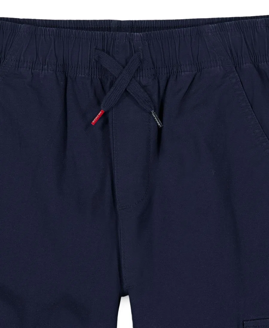 Штаны карго из саржи на резинке Logo Cargo Jogger Tommy Hilfiger, Navy Blazer — фото 4