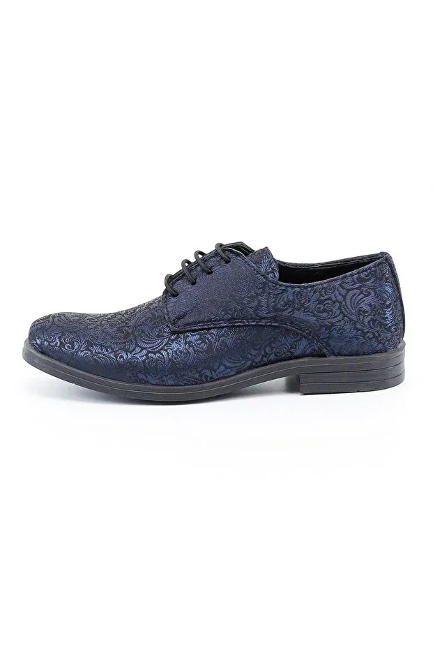 Детские туфли для мальчиков с узором Isse, Navy Blue — фото 4