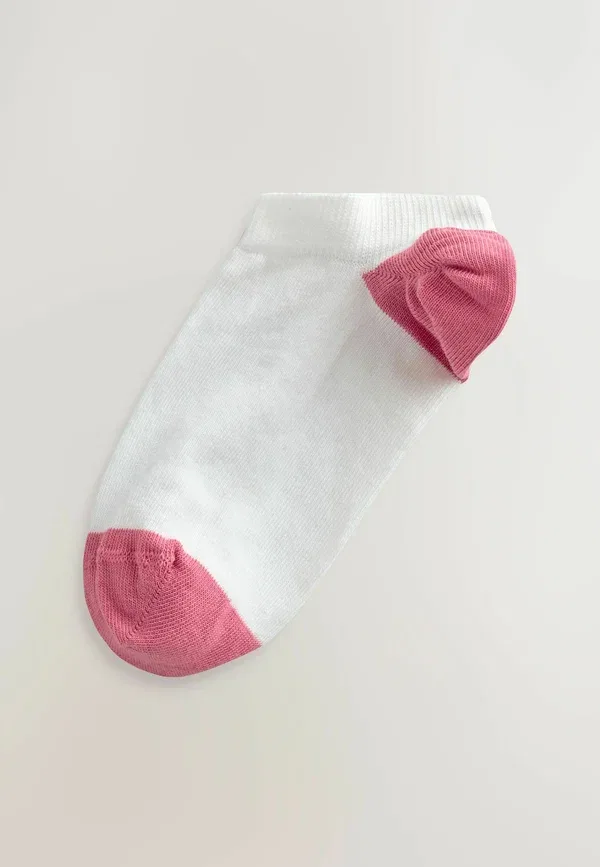 Носки с принтом Heel & toe detail 4 pack Next, белый, розовый — фото 2