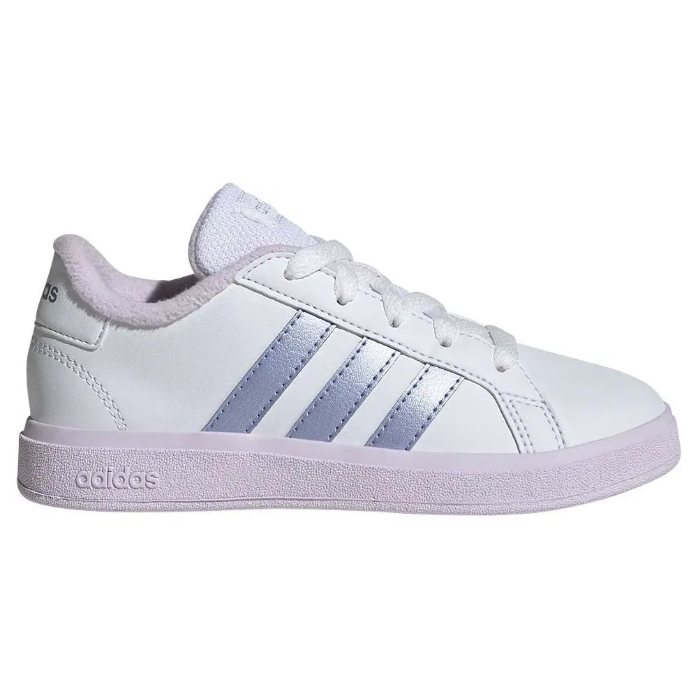 Детские кроссовки для девочек с Cloudfoam Comfort Grand Court 2.0 Adidas, White