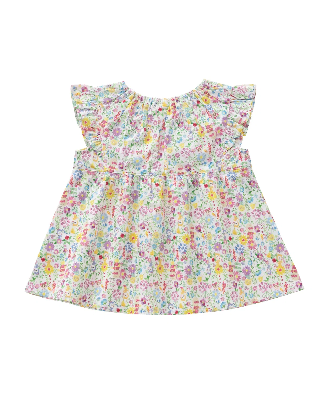 Детская туника с цветочным принтом, модель Flower Total Pattern ANPANMAN KIDS COLLECTION, Sax Blue — фото 4