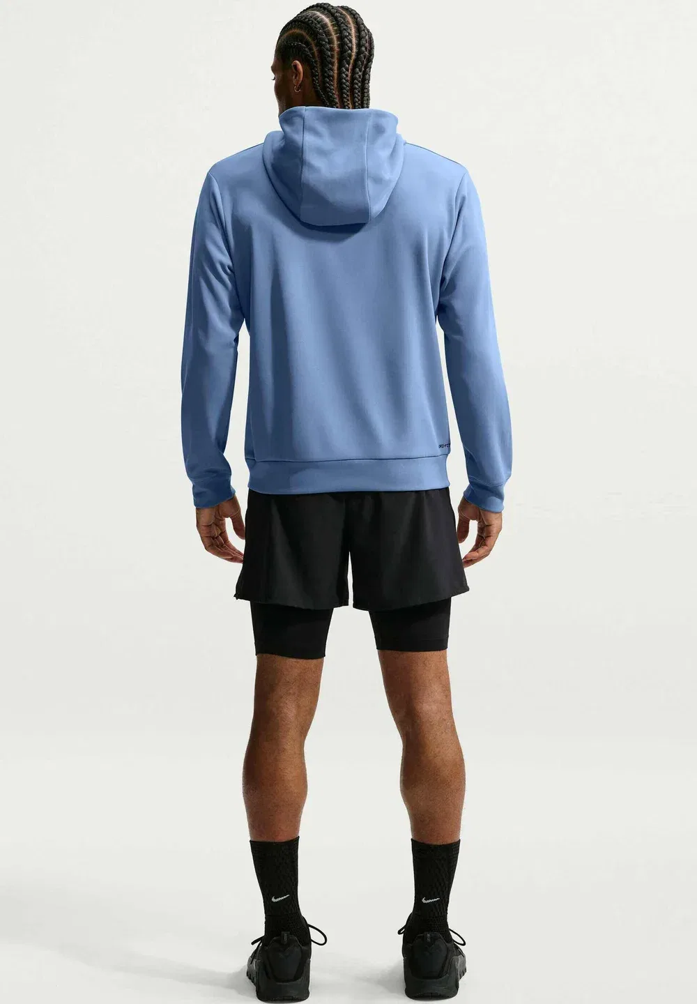 M nk df uv flex flc po hd - hoodie Nike Performance, Indigo Storm Indigo Storm Black — фото 3