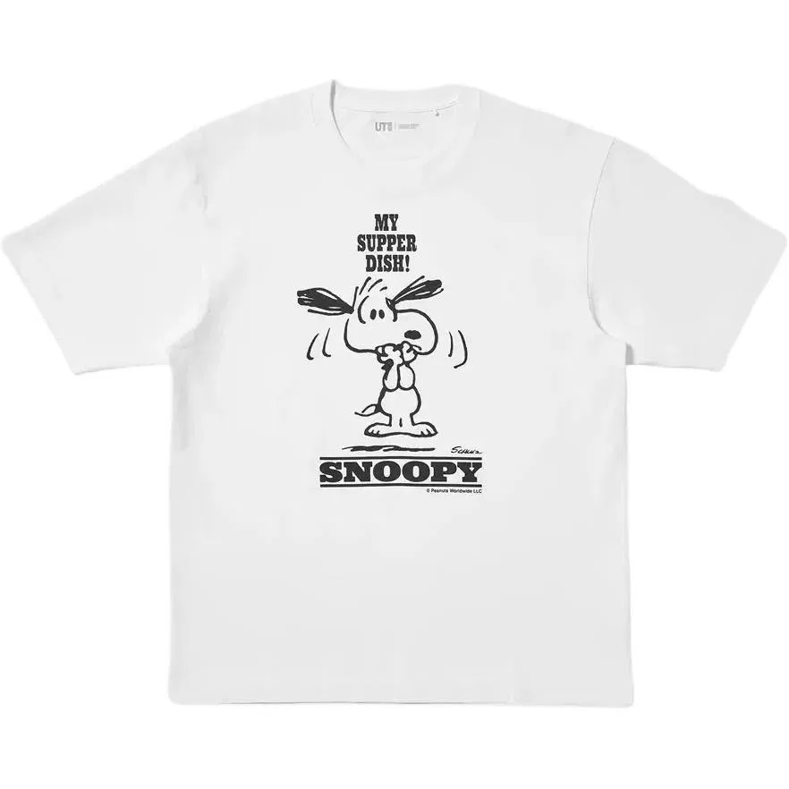Футболка PEANUTS SS26, UNIQLO, White