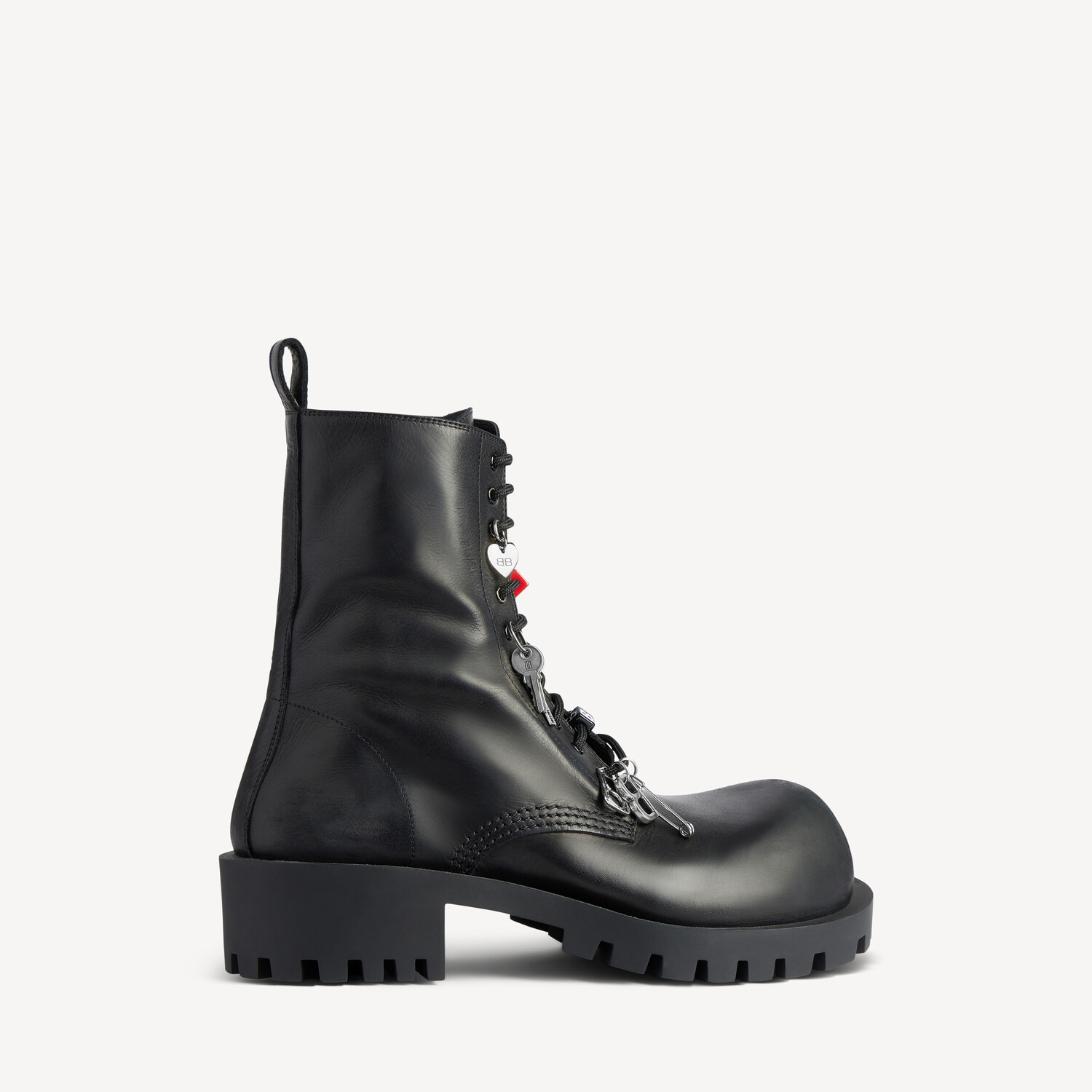 

Мужские ботинки hummer на шнуровке, черные BALENCIAGA, черный