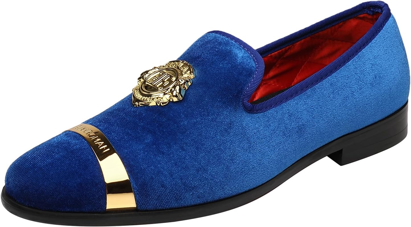 

Мужские бархатные лоферы ELANROMAN для вечеринок, свадеб, выпускных и модных мероприятий, синий
