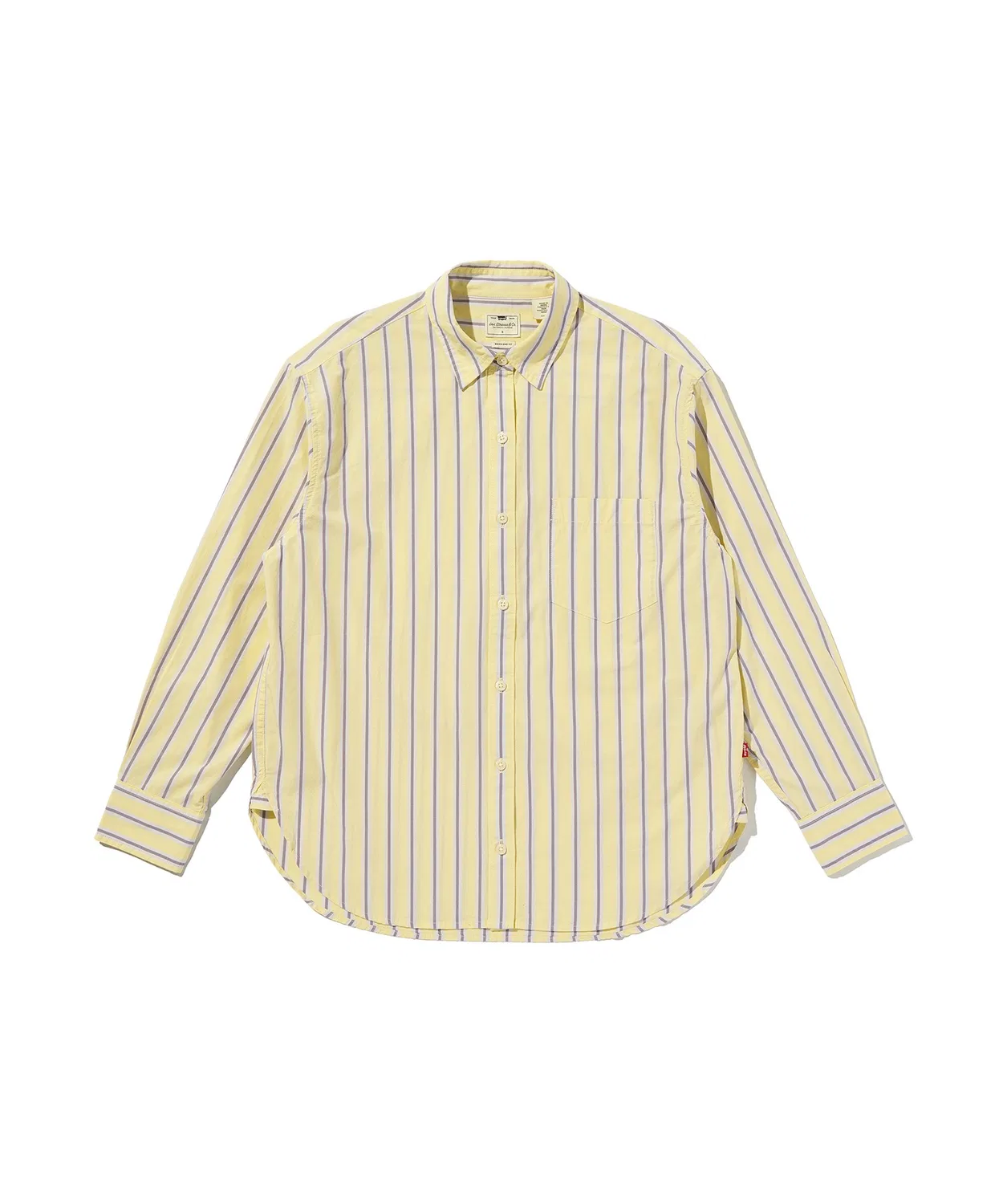Женская рубашка-бойфренд с длинным рукавомLevi's Harlee Boyfriend Shirt, Желтая — фото 4