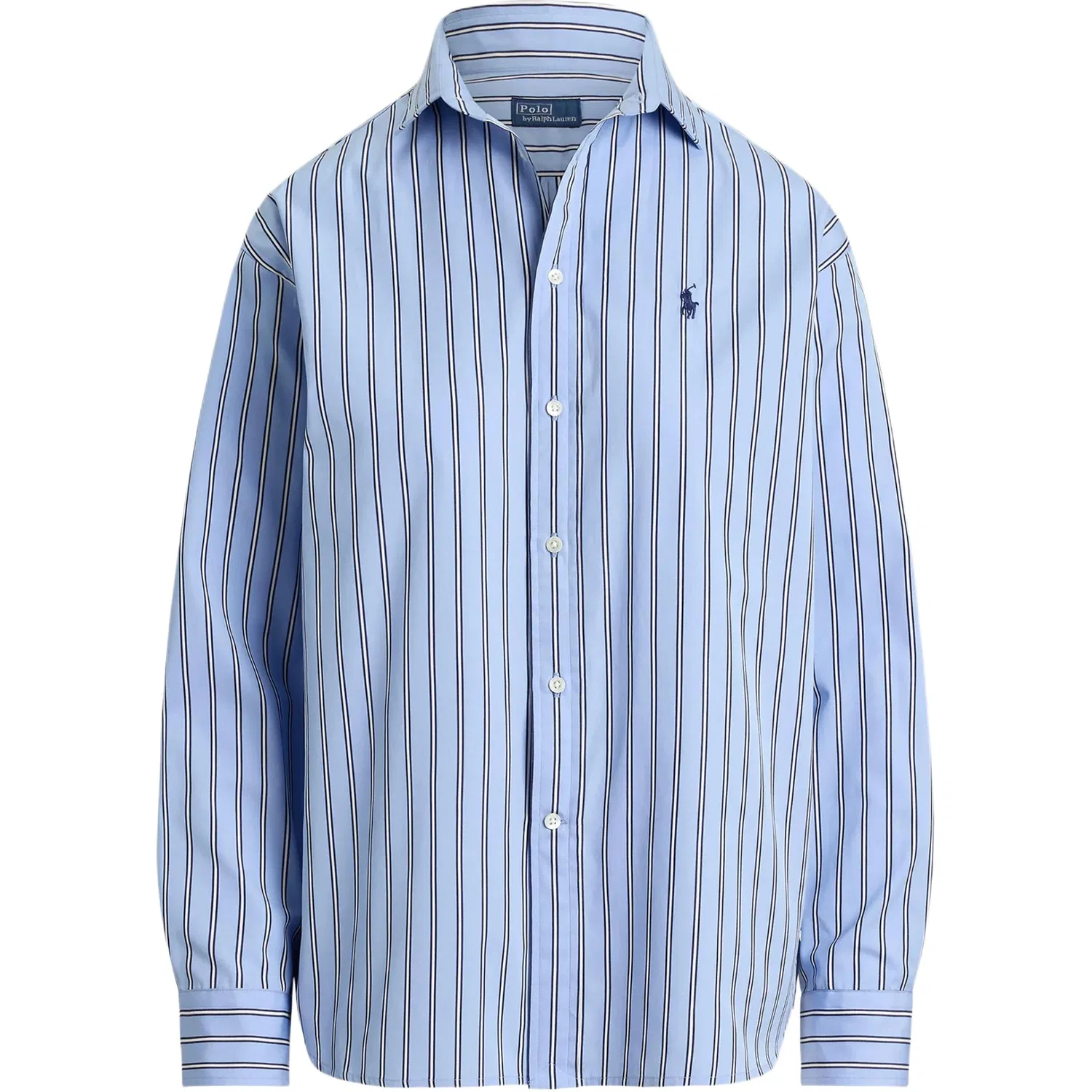 Женская рубашка прямой крой с воротником Blue Polo Ralph Lauren, Blue