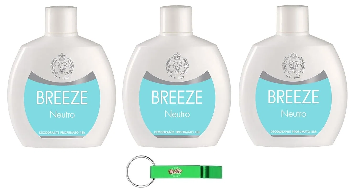 Дезодорант без алюминия Breeze Neutro, 100 мл, 3 шт, Beni Culinari