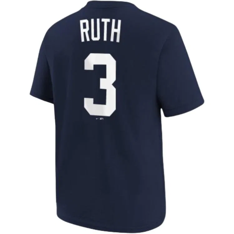 Футболка с круглым вырезом MLB Pre School, Nike, Navy Blue — фото 3