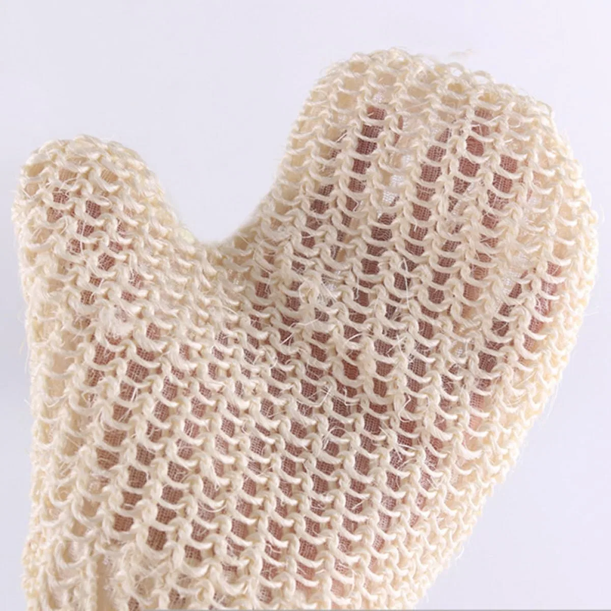 Мочалки для тела 2 шт Sisal HOOWIFFY, 20x16x1 см, Бежевый — фото 4