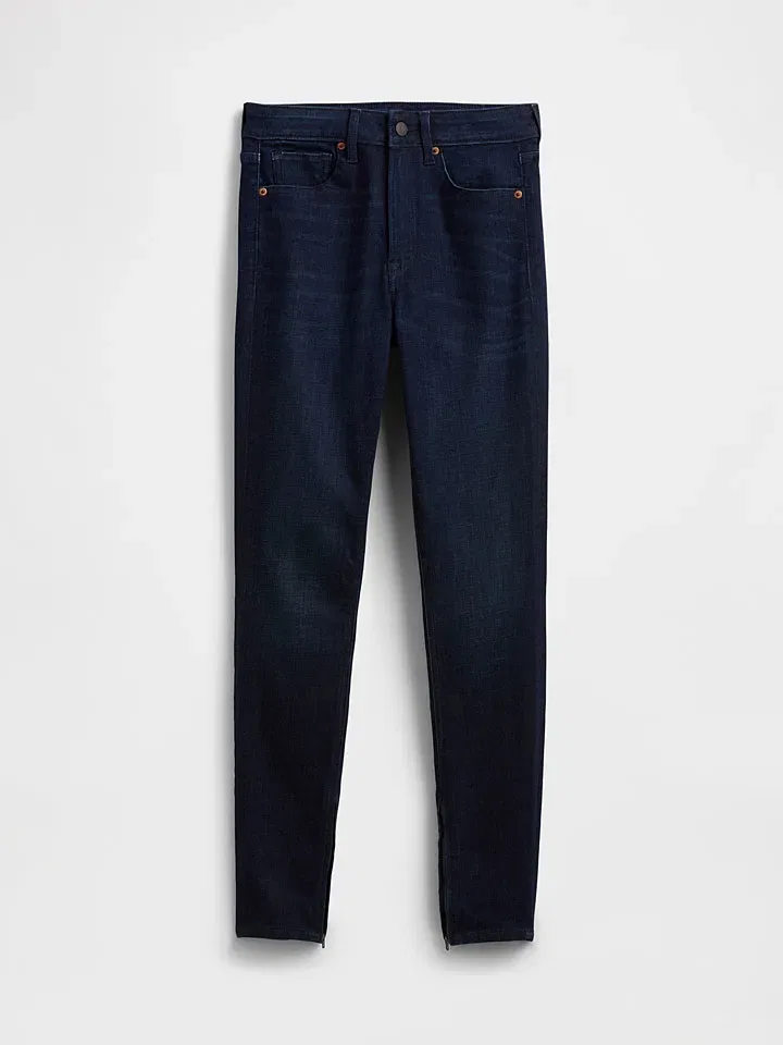 Женские джинсы skinny fit GAP, Dark Blue — фото 3