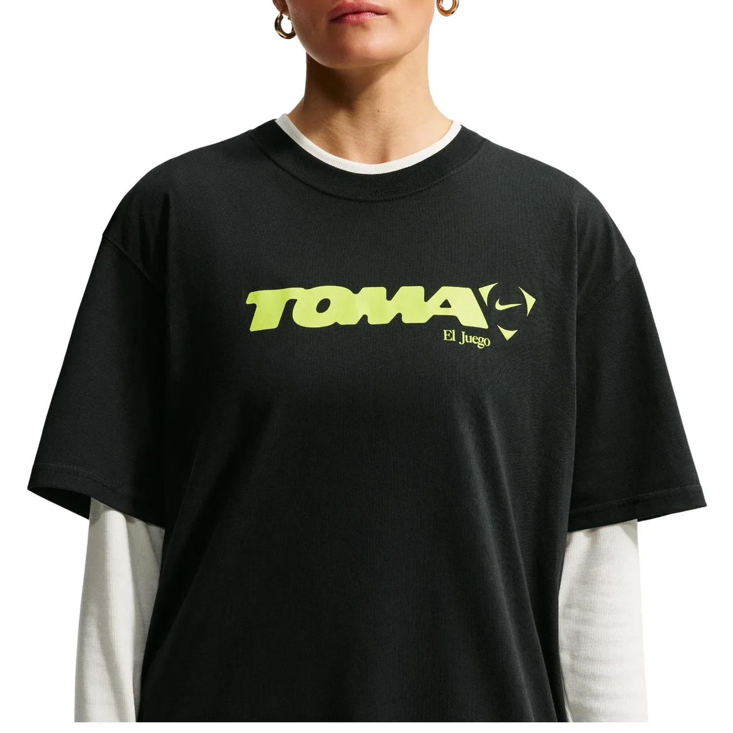 Мужская футболка с принтом Nike x TOMA Soccer, черный — фото 3