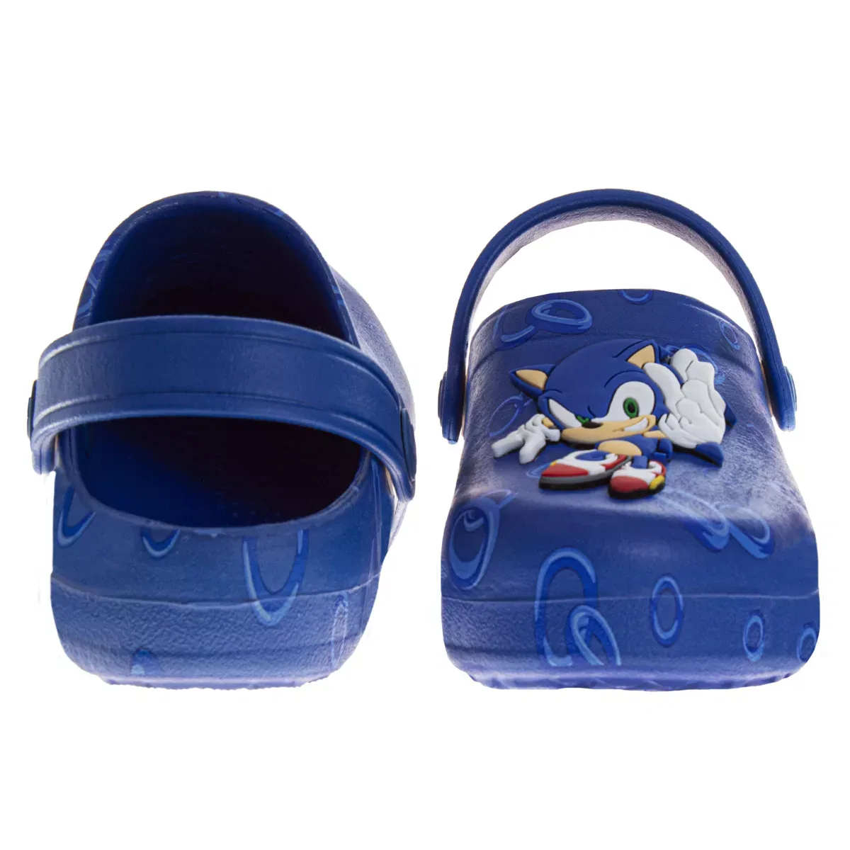 Детские сандалии-клоги с принтом Sonic The Hedgehog Sega, Blue — фото 4
