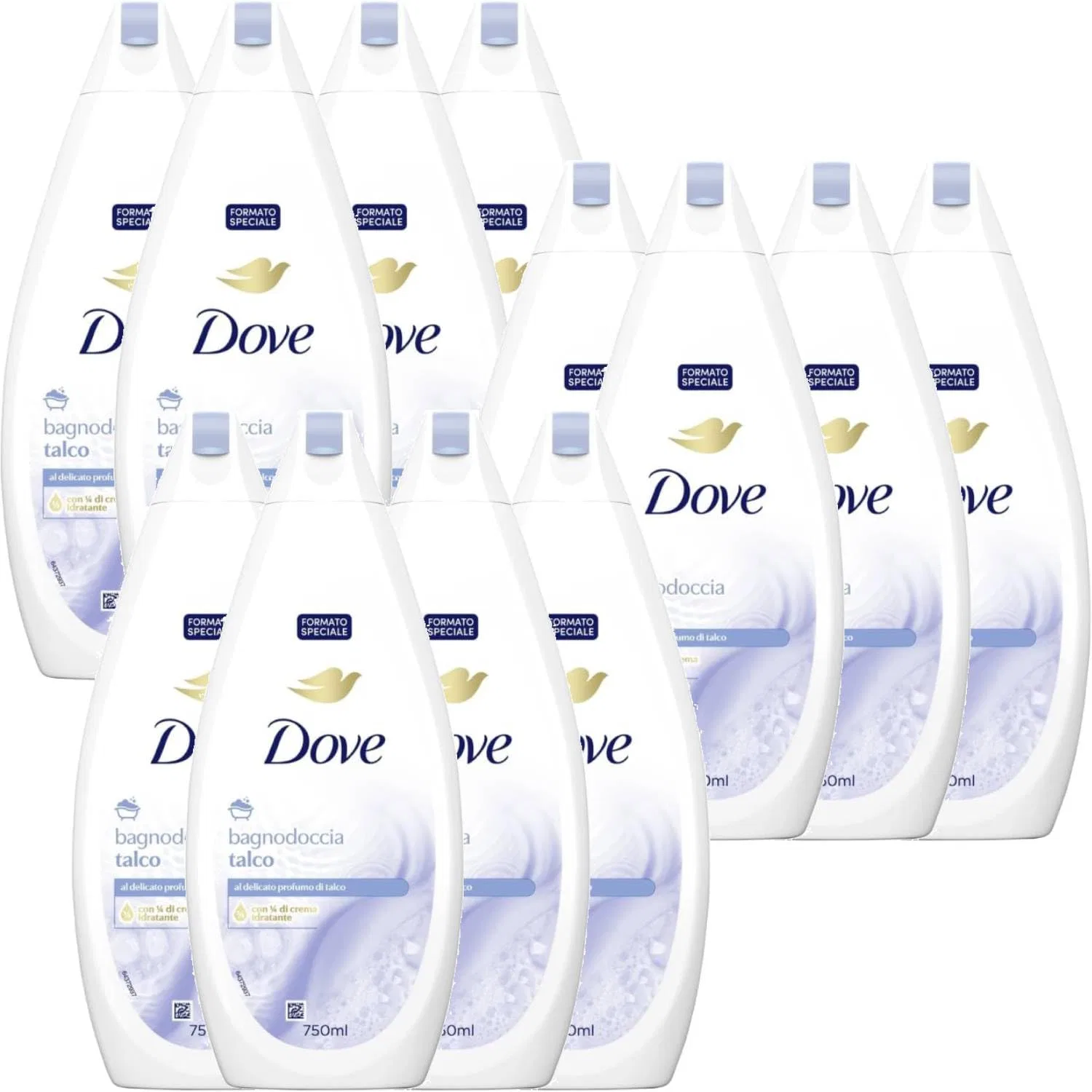 Гель для душа Dove Talcum Beauty Bath, 750 мл